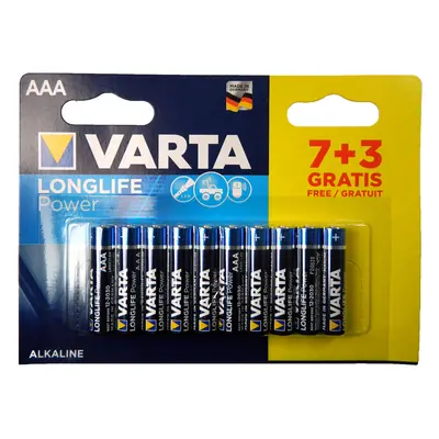 AAA Baterie Varta LR03 / 7+3ks Longlife POWER (HIGH ENERGY)