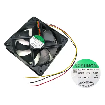 Ventilátor 120x120x25mm 12V / 170mA Sunon EEC0251B3-000U-G99