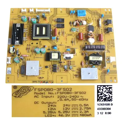 LCD LED modul zdroj FSP080-3FS02 / SMPS power supply board VZK910R-D / 40300384