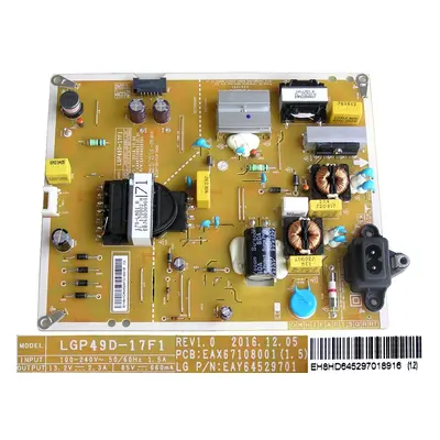 LCD modul zdroj EAY64529701 / Power supply assembly LGP49D-17F1 / EAY64529701