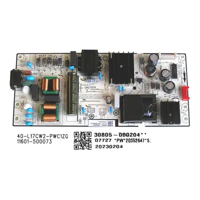 LCD modul zdroj TCL 30805-000204 / SMPS power supply board 40-L17CW2-PWC1ZG / 11601-500073