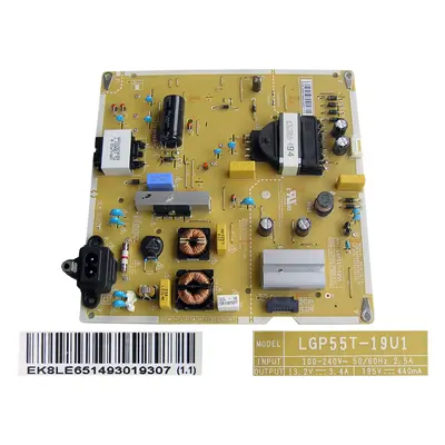 LCD modul zdroj EAY65149301 / Power supply assembly LGP55T-19U1 / EAY65149301