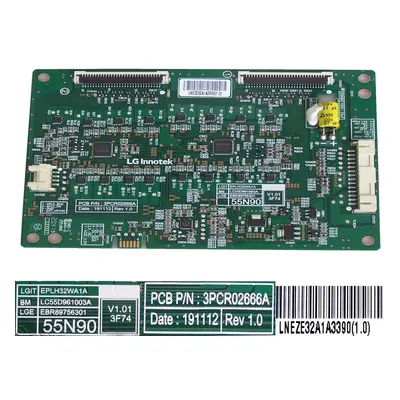 LCD modul LED driver aktivního HDR EBR89756301 / HDR driver board assy EPLH32WA1A / LC55D961003A