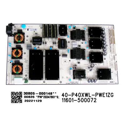 LCD modul zdroj TCL 30805-000148 / SMPS power supply board 40-P40XWL-PWE1ZG