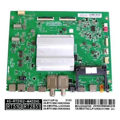 LCD LED modul základní deska TCL 08-RT51G95-MA200AA / Main board assy 40-RT51G2-MAD2HG