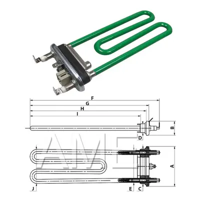 Topné těleso pračky DC4700006J