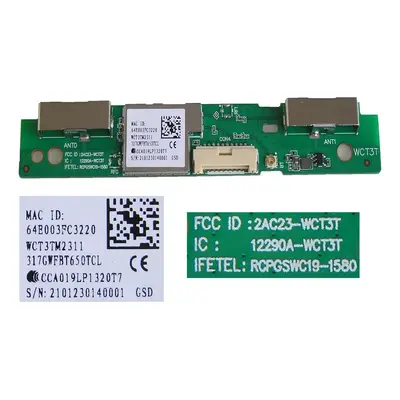 LCD LED modul WiFi Philips RCPGSWC19-1580 / Philips - network-WIFI module WCT3TM2311 / 317GWFBT