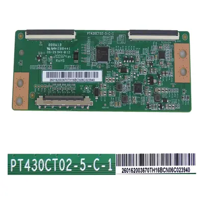 LCD modul T-CON PT430CT02-5-C-1 / TCON board 260162003670TH16BCN06C023940