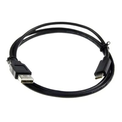 Kabel USB C 3.1 (M) propojovací USB A 2.0 (M) délka 1m černý