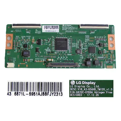 LCD modul T-CON 6871L-5951A / T-con board 6870C-0769A / V18 43-65UHD TM120 Ver1.0