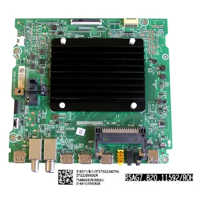 LCD modul základní deska Hisense 75A7GQ / main board 75A60GEVS (0002) / RSAG7.820.11592/ROH / 31