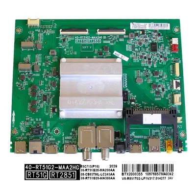 LCD LED modul základní deska TCL 08-RT51G28-MA200AA / Main board assy 40-RT51G2-MAA2HG