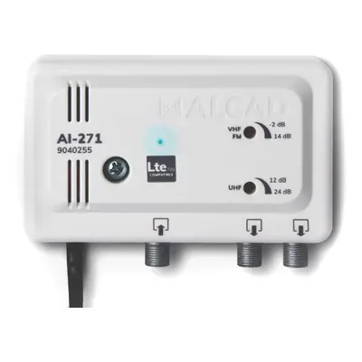 anténní zesilovač ALCAD AI-271 1x vstup - 2x výstup linkový LTE700