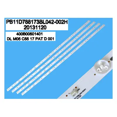 LED podsvit 788mm sada Sencor PB11D788173BL042-002H celkem 4 kusy / DLED Backlight - 12DLED 400B