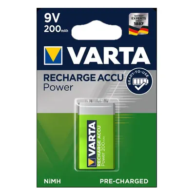 9V baterie nabíjecí Varta 6F22 ( 8.4V) / 200mAh s nízkým samovybíjením