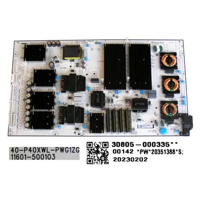 LCD modul zdroj TCL 30805-000335 / SMPS power supply board 40-P40XWL-PWG1ZG / 11601-500103