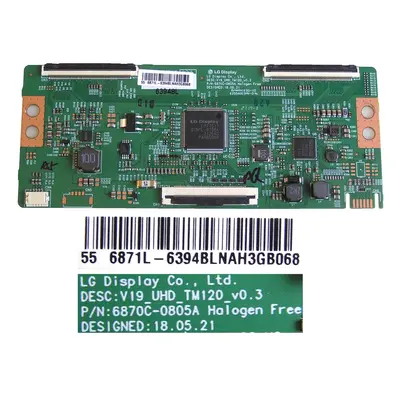 LCD modul T-CON 6871L-6394B / T-con board 6870C-0805A / V19_UHD_TM120 V0.3