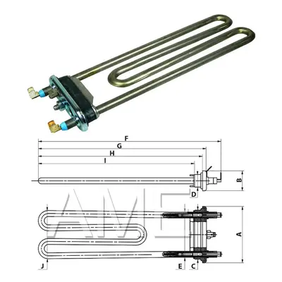 Topné těleso pračky 1325347001 AEG, ELECTROLUX náhradní