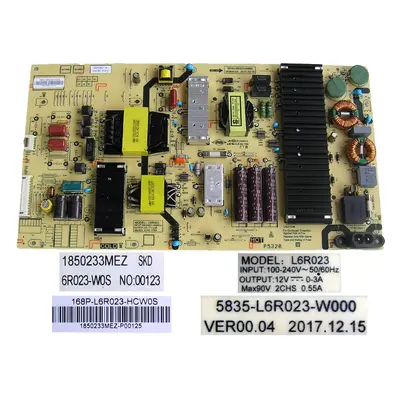 LCD modul zdroj 168P-L6R023-W0 / Power supply board 5835-L6R023-W000 / Metz 1850233MEZ-P00125