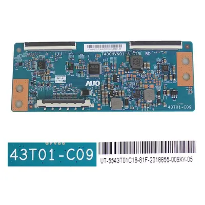 LCD modul T-CON T430HVN01.A 43T01-C09 / TCON board UT-5543T01C18