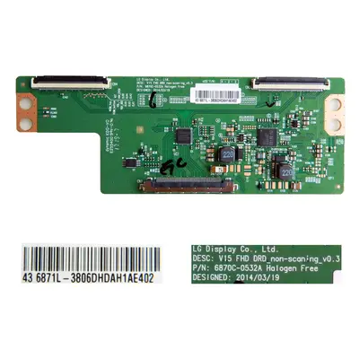 LCD modul T-CON 6870C-0532A / TCON board 6870C0532A / 6871L-3806D