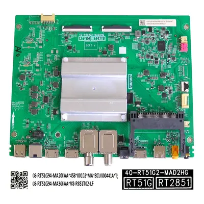 LCD LED modul základní deska TCL 08-RT51G94-MA200AA / Main board assy 40-RT51G2-MAD2HG