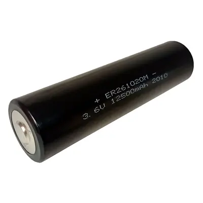 ER261020M Baterie lithiová, 3,6V / 12500mAh, nenabíjecí, prům.26x102mm