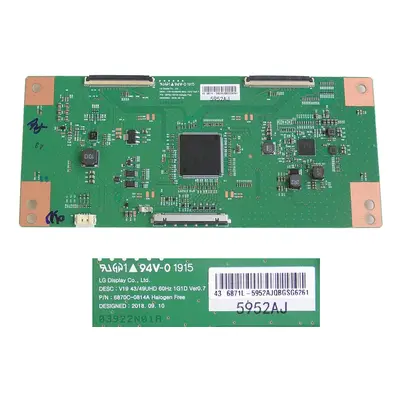 LCD modul T-CON 6871L-5952A / T-con board 6870C-0814A / V19 43/49UHD 60Hz 1G1D Ver0.7