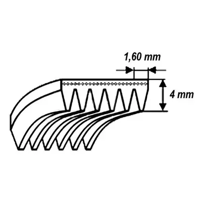 řemen drážkový 1860H8 POLY-V