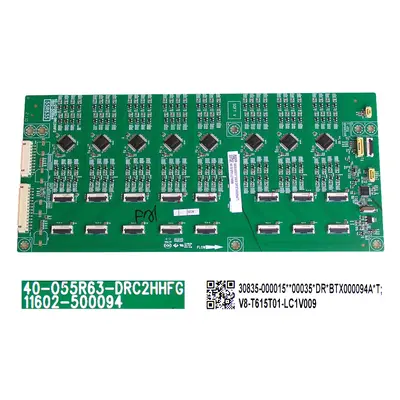 LCD modul LED driver aktivního HDR TCL 55R635 / HDR driver board assy 40-055R63-DRC2HHFG / 11602