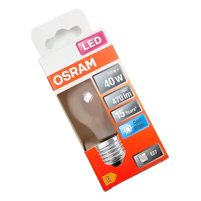 žárovka LED STAR E27 OSRAM 4W/840 4000K 470lm miniglobe - studená bílá