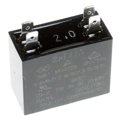 Rozběhový kondenzátor 2.0uF / 450V CBB61, faston 4,8mm originál 4055336566 ELECTROLUX / AEG