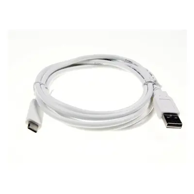 Kabel USB C 3.1 (M) propojovací USB A 2.0 (M) délka 1,8m bílý