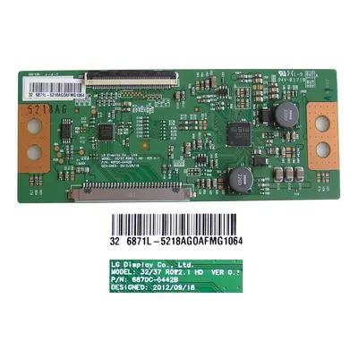 LCD modul T-CON 6870C-0442B / TCON board 6870C0442B / 6871L-5218A / 32/37ROW2.1HD VER0.1