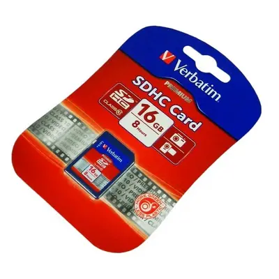 Paměťová karta SDHC 16GB VERBATIM / SD karta 16GB Class10