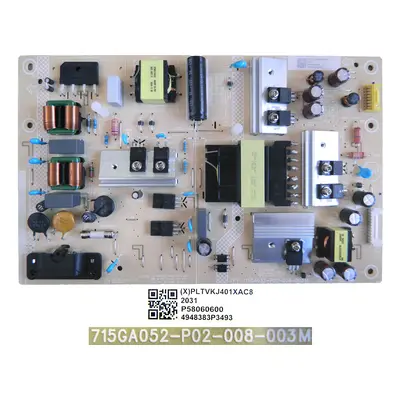 LCD modul zdroj PLTVKJ401XAC8 / SMPS power supply board 715GA052-P02-008-003M / Philips 99659200