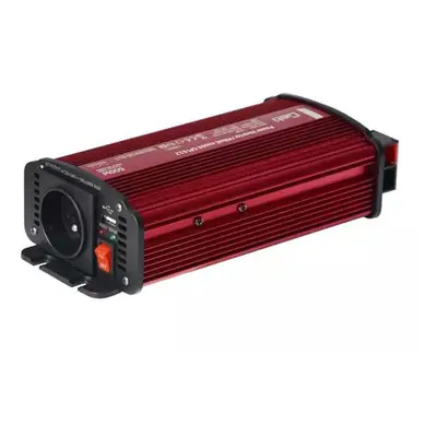 Měnič napětí 12V / 230V 600W + USB Geti GPI 612