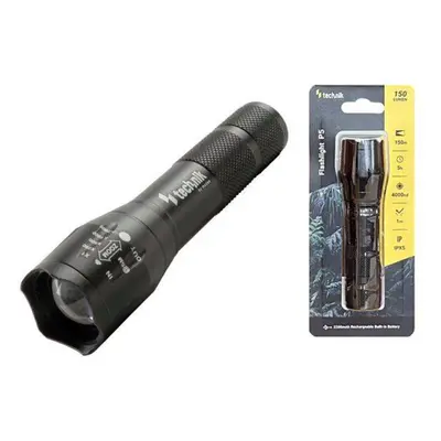 Svítilna LED nabíjecí Technik Flashlight P5, režim ZOOM, kovová