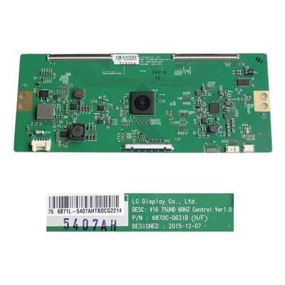 LCD modul T-CON 6871L-5407A / T-con board 6870C-0631B / V16 75UHD 60Hz Control Ver1.0