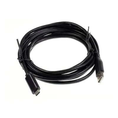 Kabel USB C 3.1 (M) propojovací USB A 2.0 (M) délka 3m černý