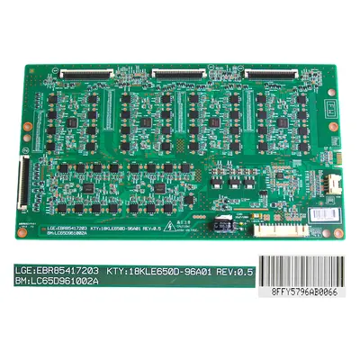 LCD modul LED driveru EBR85417203 REV 0.5 / LED power driver board 18KLE650D-96A01 / LC65D961002