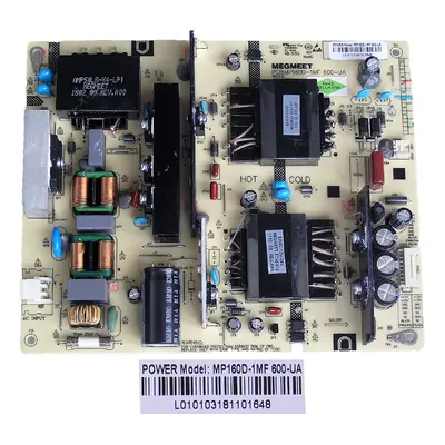 LCD modul zdroj Changhong CHiQ U55G6000 / POWER UNIT MP160D-1MF600-UA / MP160D-1MF 600-UA