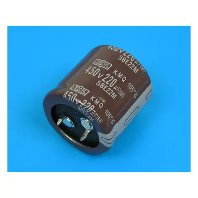 220uF/450V - 105°C Nippon KMQ kondenzátor elektrolytický