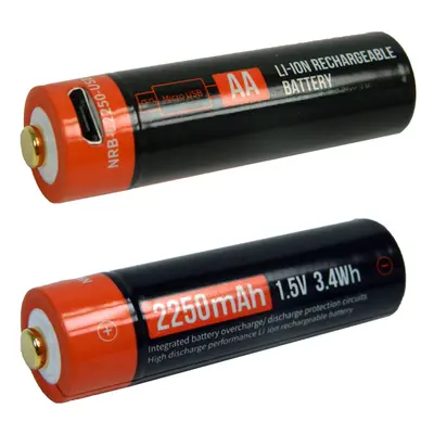 Baterie nabíjecí 1.5V / 2250mAh 3.4Wh Li-ion AA COM