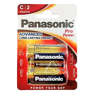 C Baterie Panasonic Pro Power Alkaline LR14 balení 2ks LR14PPG/2BP LR14