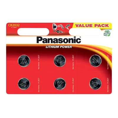 CR2032 Panasonic balení 6 ks CR-2032L/6BP