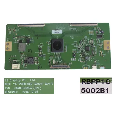 LCD modul T-CON 6871L-5002B / TCON board 6870C-0692A / V17 75UHD 60Hz Control Ver1.0