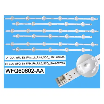 LED podsvit 1124mm sada Grundig celkem 6 kusů / DLED Backlight L4_CLA_WFQ_E5_FAM / LM41-00753A 