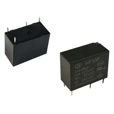 Relé 12V 1 x 250V / 10A HF33F/012-HSL3 012-ZTF HONGFA