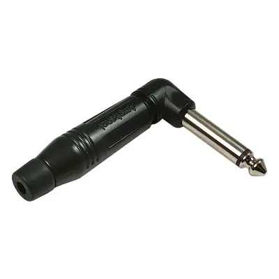 Konektor JACK 6.3mm mono - zástrčka kabelová úhlová 90°, AMPHENOL